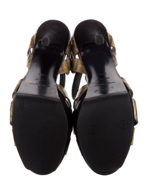 Yves Saint Laurent Leather T-Strap Sandals