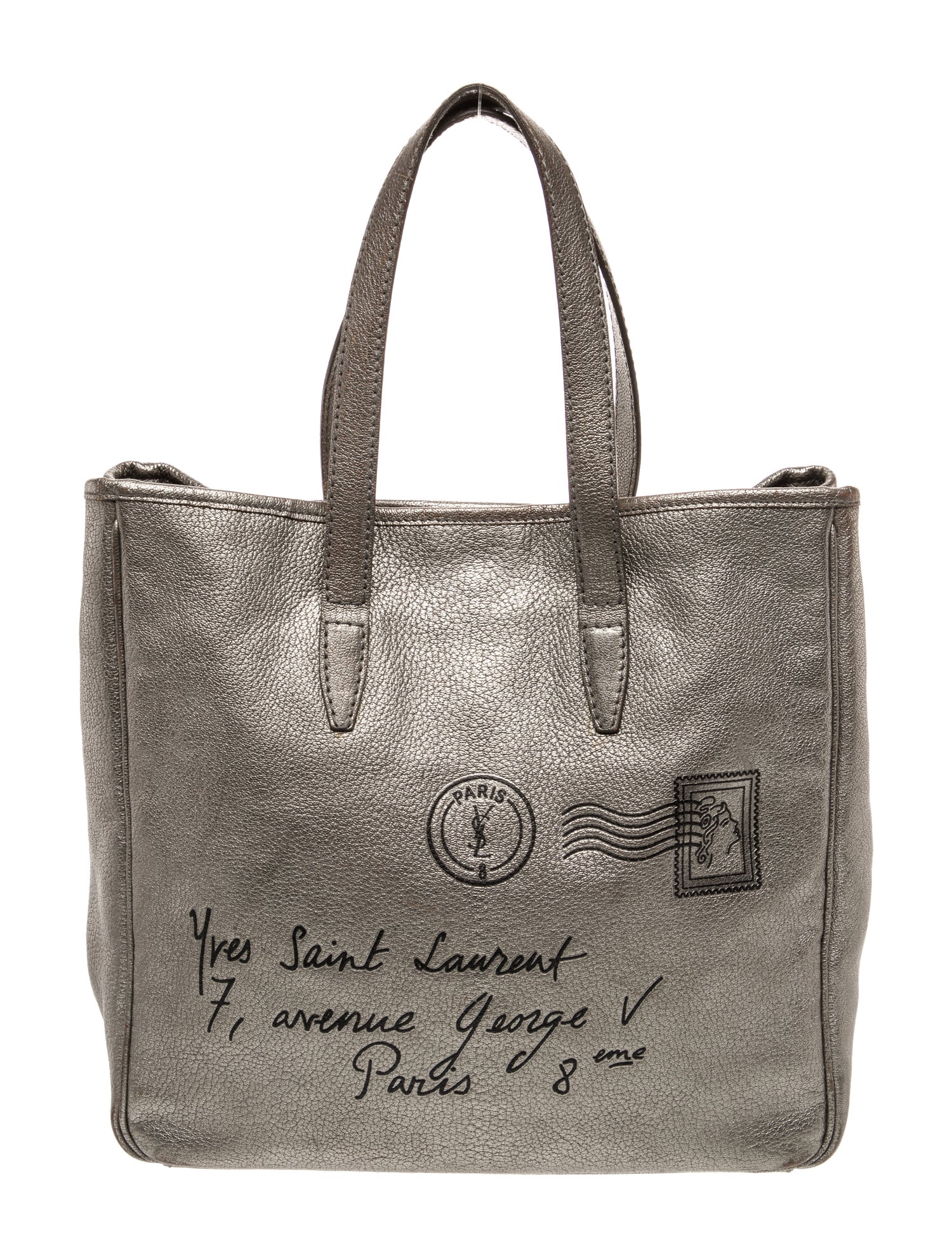 Yves Saint Laurent Leather Postal Stamp