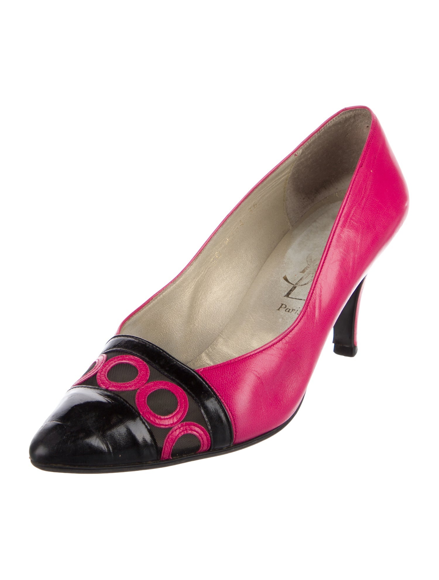 Yves Saint Laurent Leather Printed Pumps