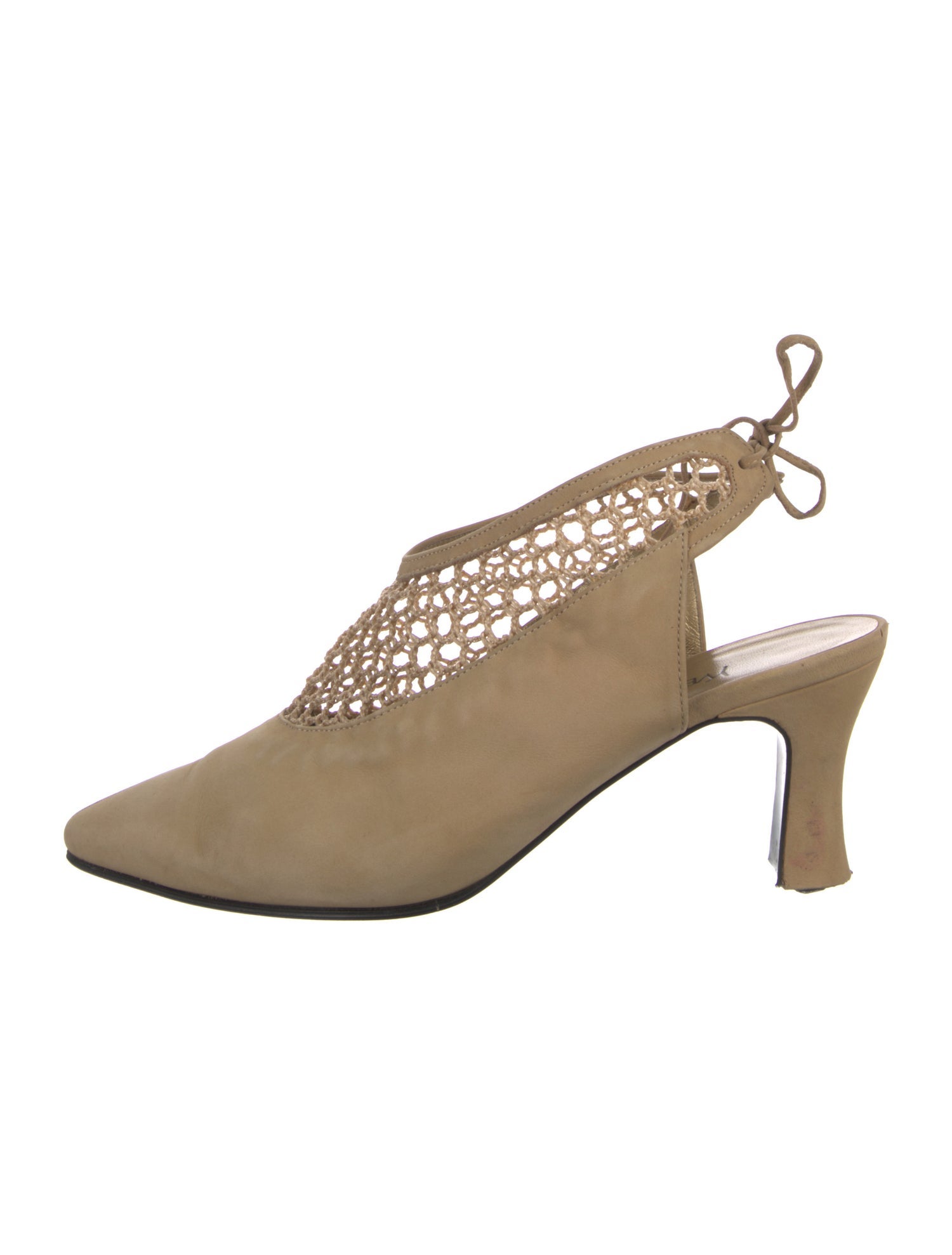 Yves Saint Laurent Suede Slingback Pumps