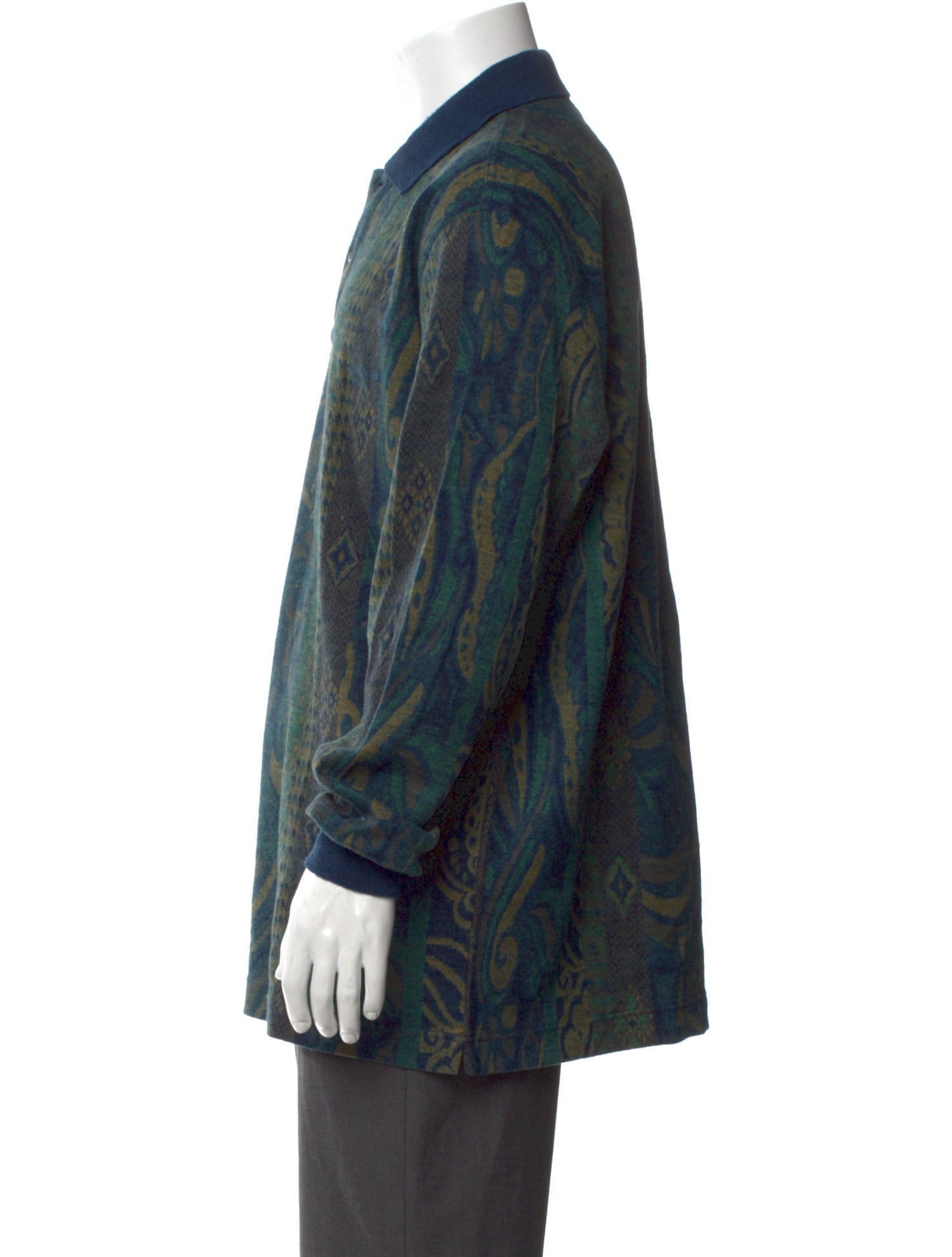 Yves Saint Laurent Printed Long Sleeve Shirt