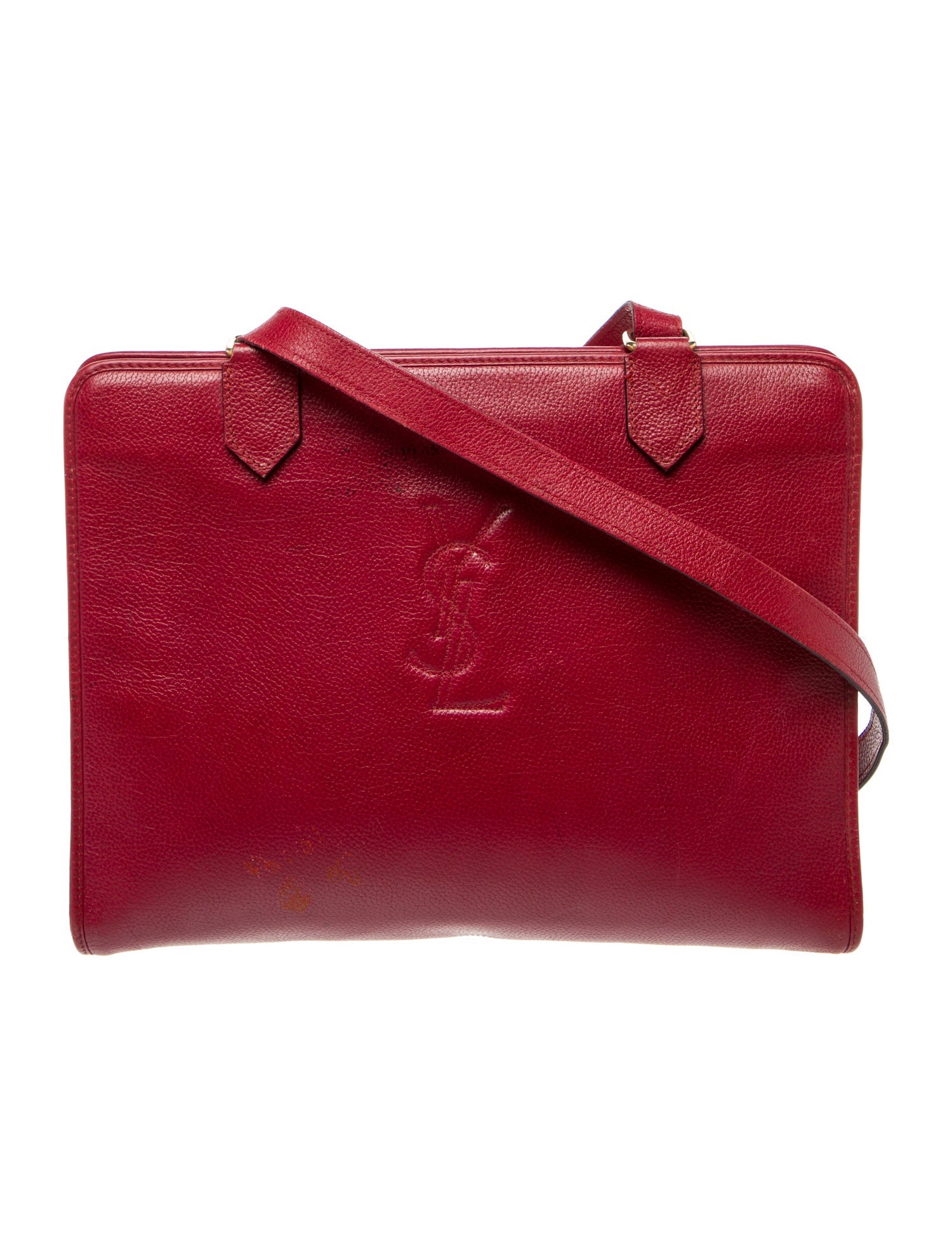 Yves Saint Laurent Leather Messenger Bag