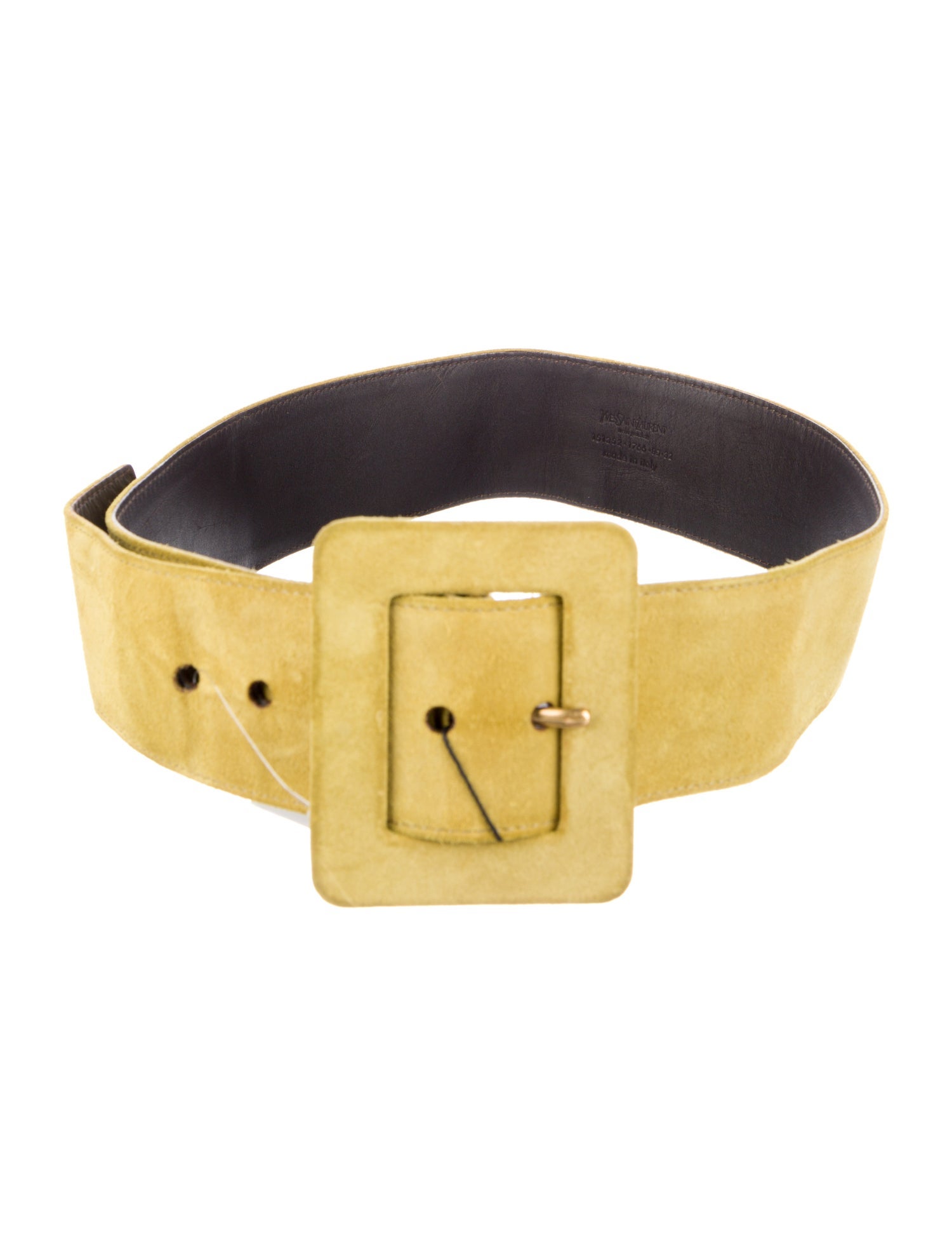 Yves Saint Laurent Wide Suede Waist Belt