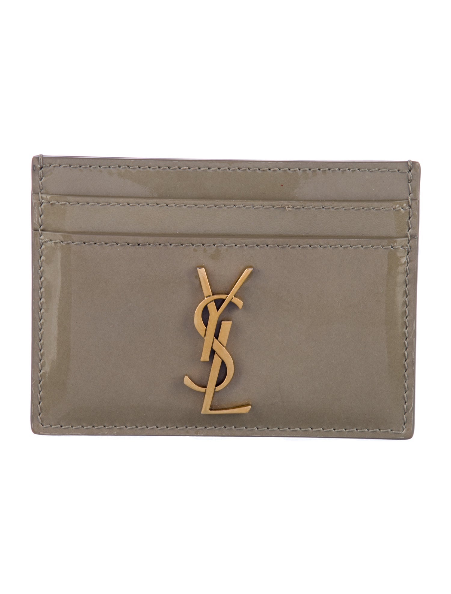 Yves Saint Laurent Patent Leather Card Holder
