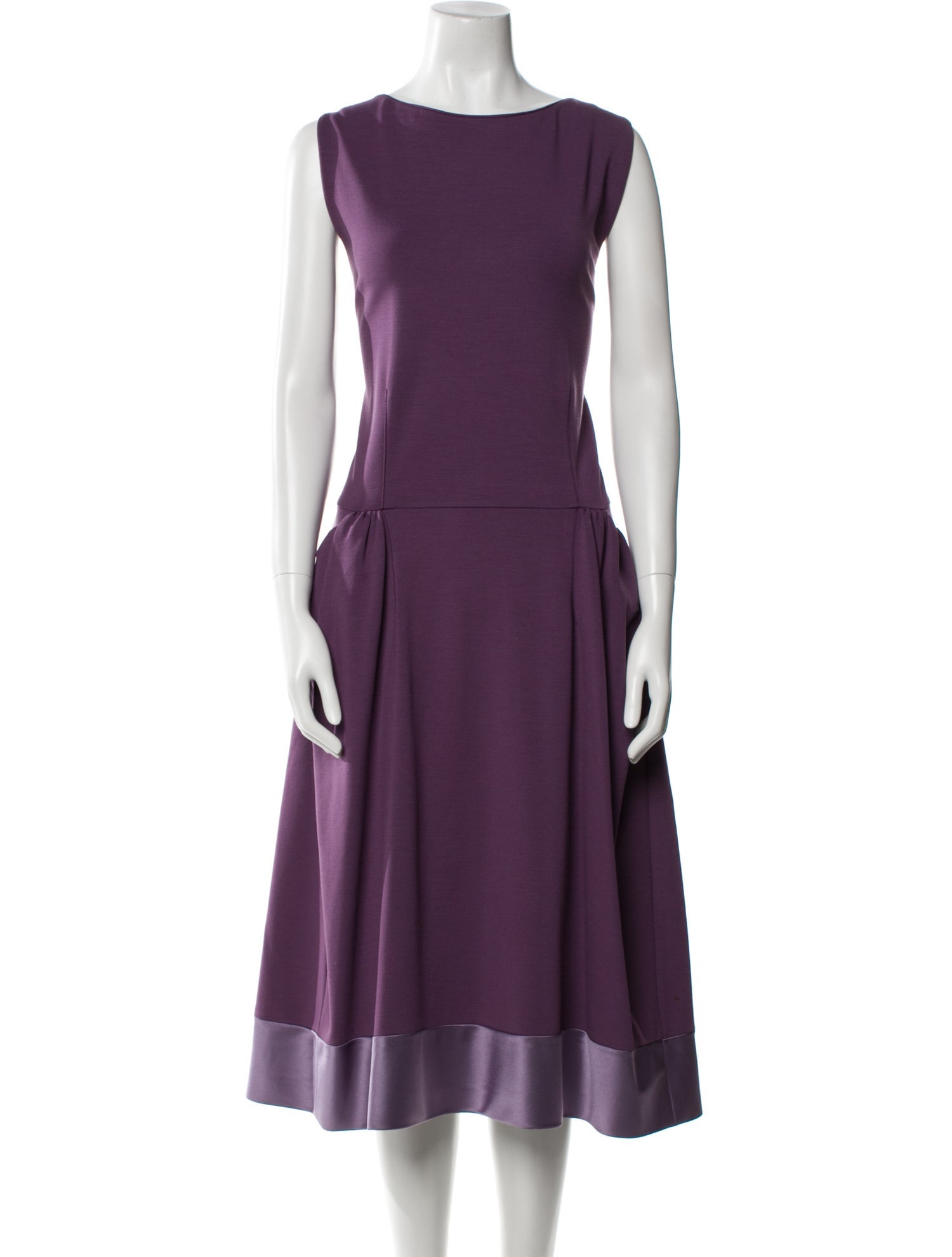 Yves Saint Laurent Wool Midi Length Dress