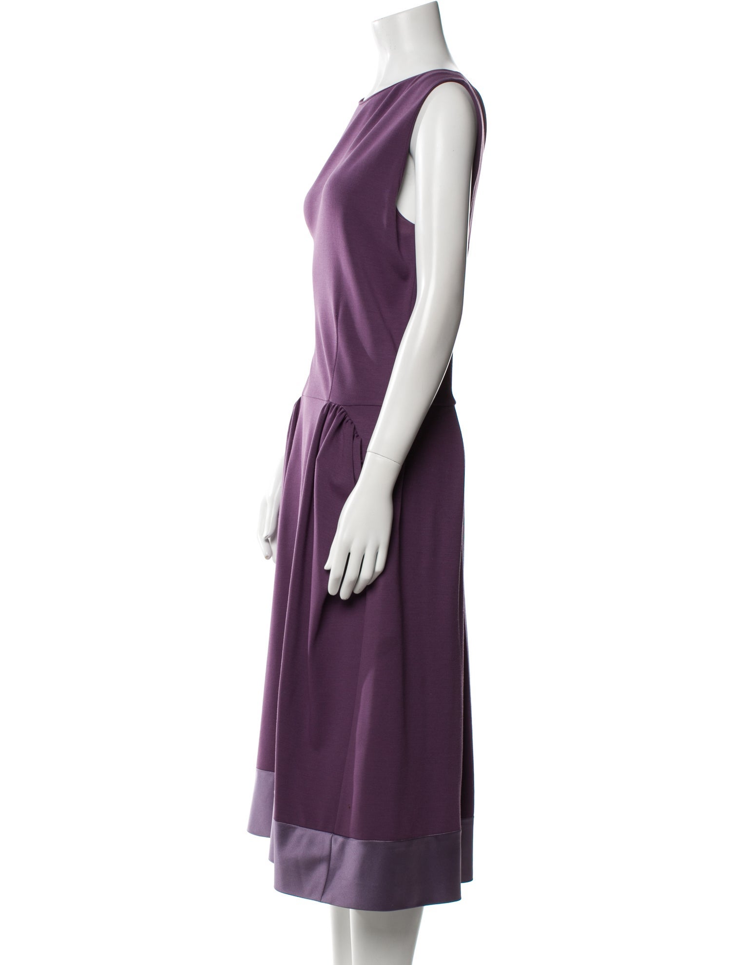 Yves Saint Laurent Wool Midi Length Dress