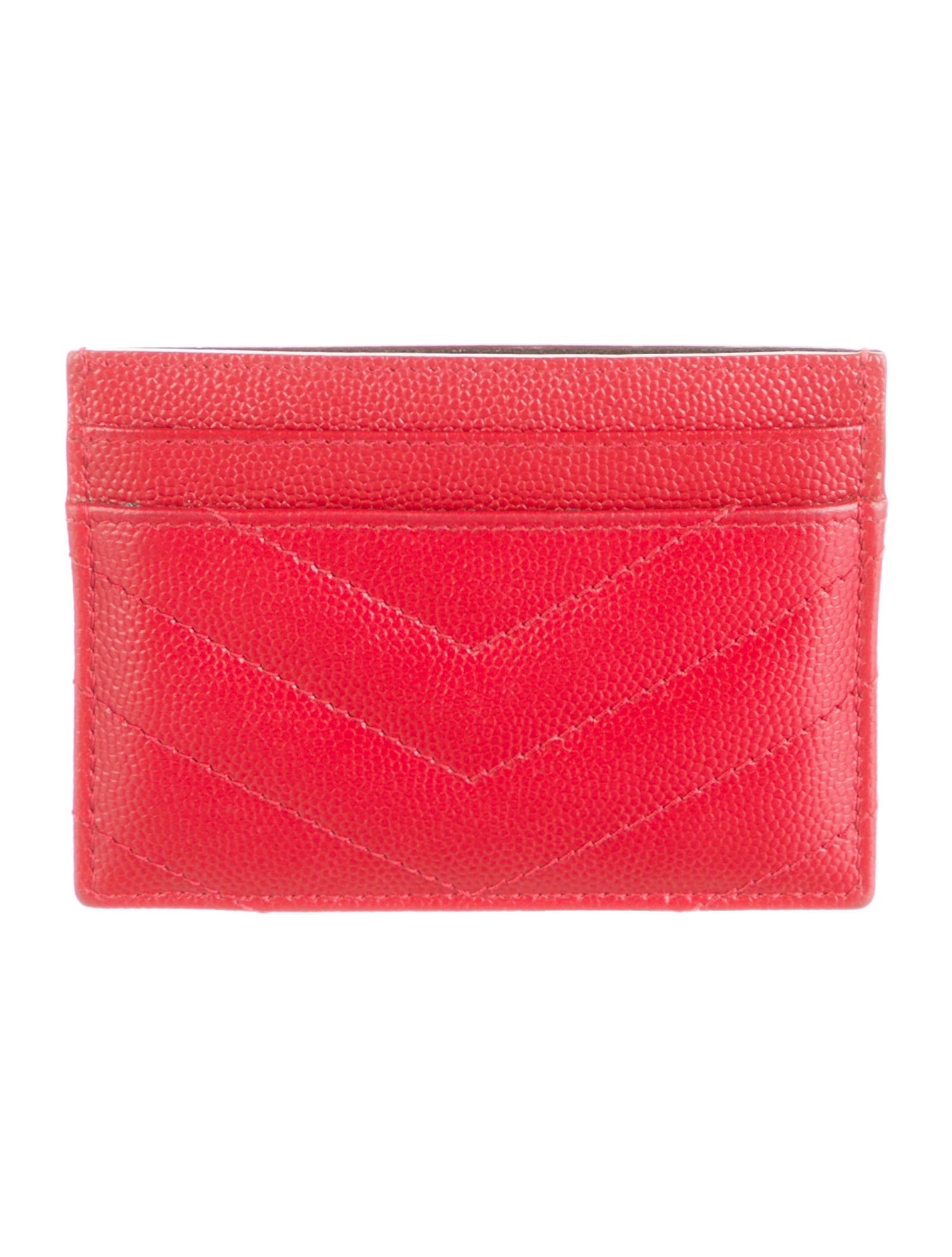 Saint Laurent Matelassé Monogram Card Case Quilted Pattern Card Holder