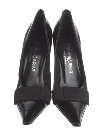 Yves Saint Laurent Rive Gauche Kayla Patent Leather Pumps