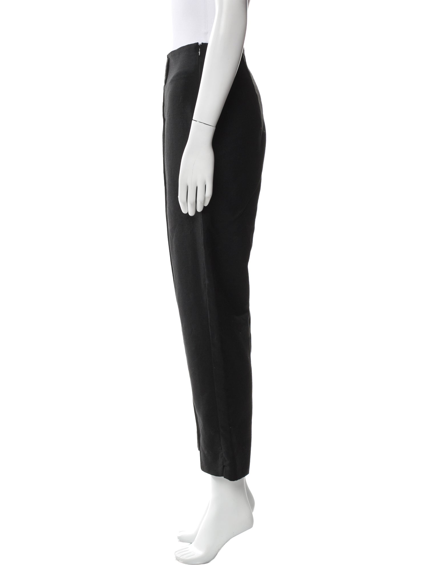 Yves Saint Laurent Mohair Straight Leg Pants