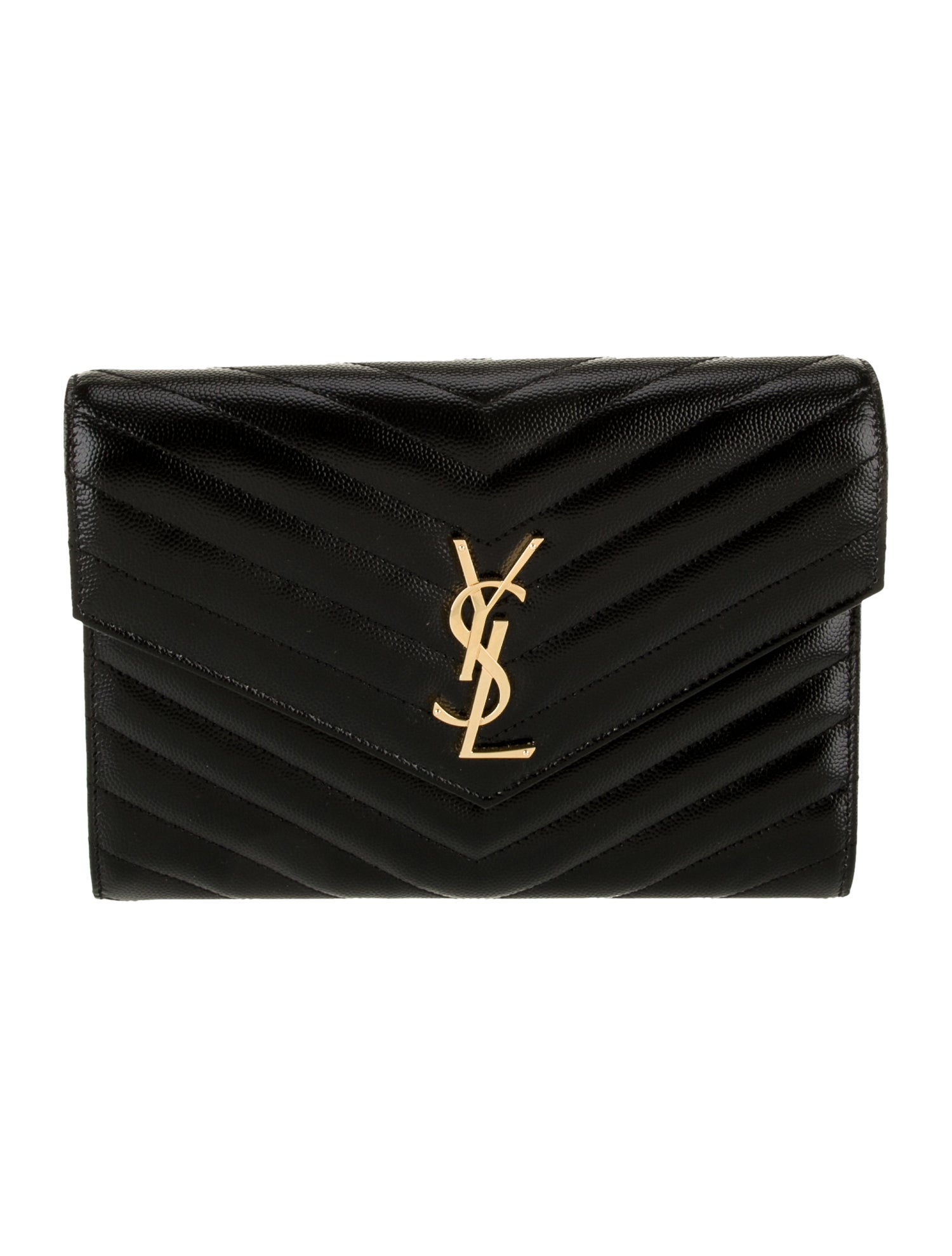 Saint Laurent Leather Cassandre 2022