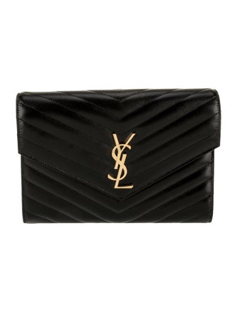Saint Laurent Leather Cassandre 2022
