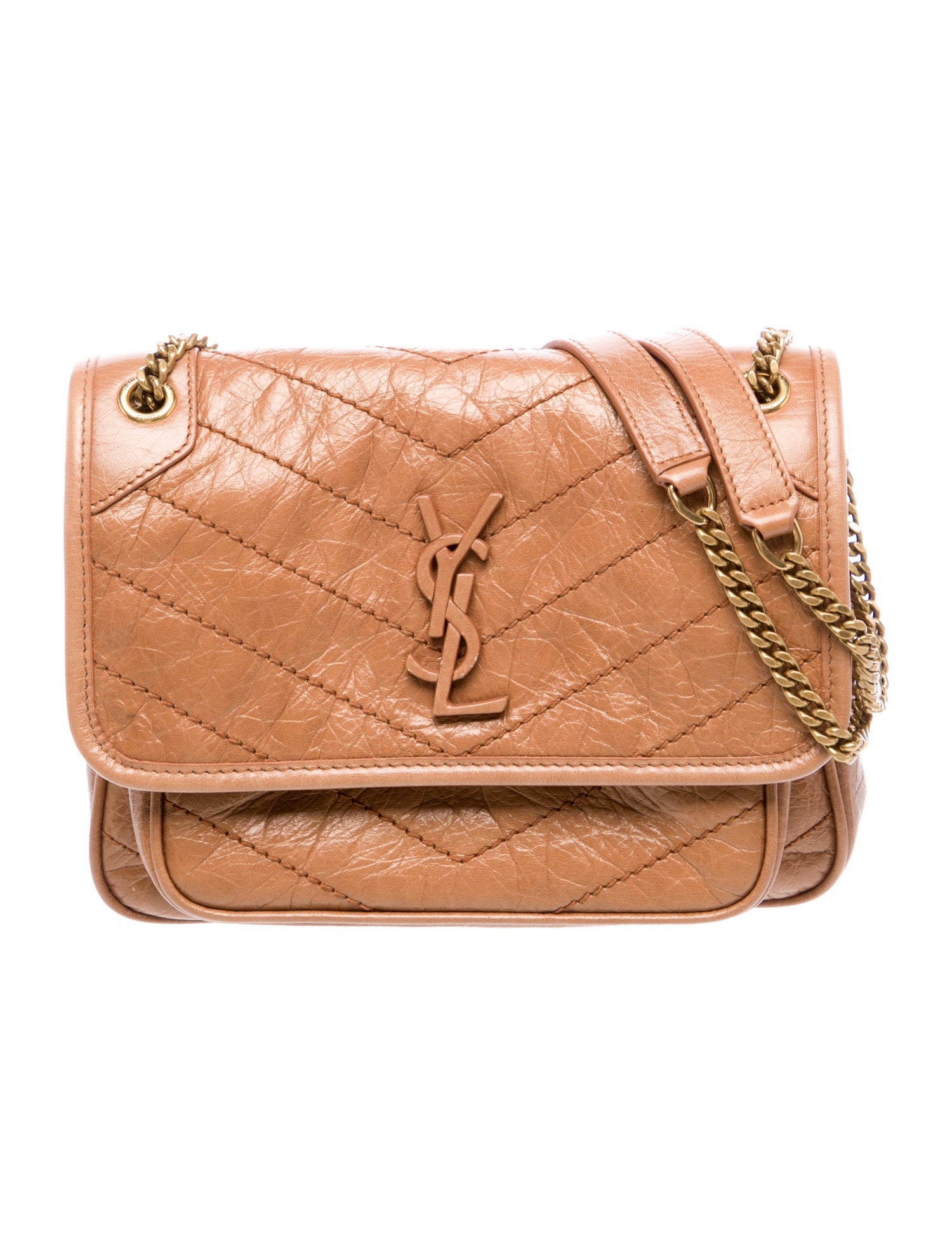 Saint Laurent Chevron Shoulder Bag