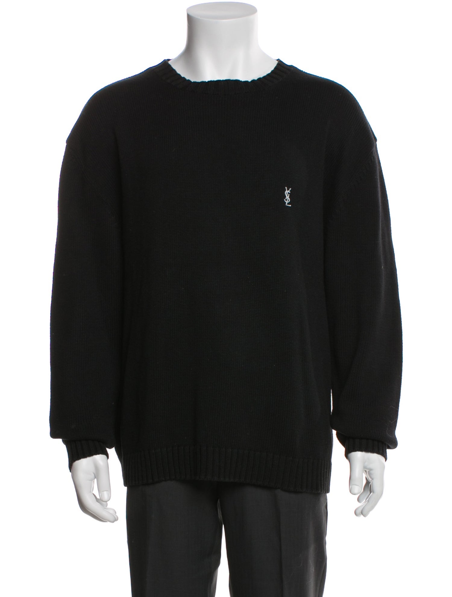 Yves Saint Laurent Crew Neck Long Sleeve Pullover