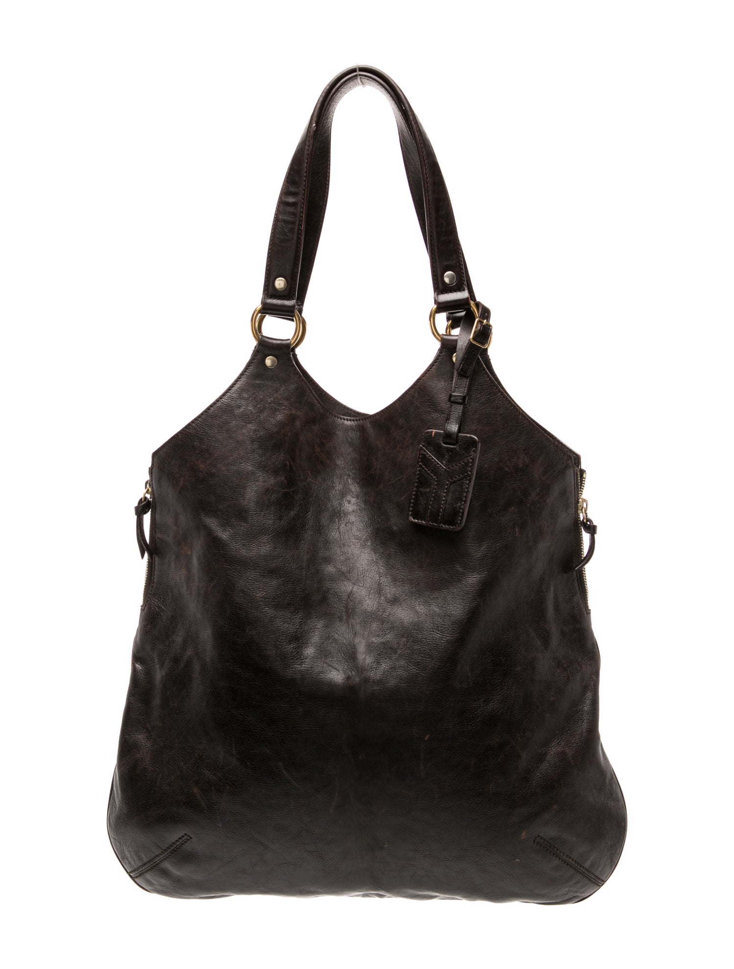 Yves Saint Laurent Leather Top Handle Bag Vintage