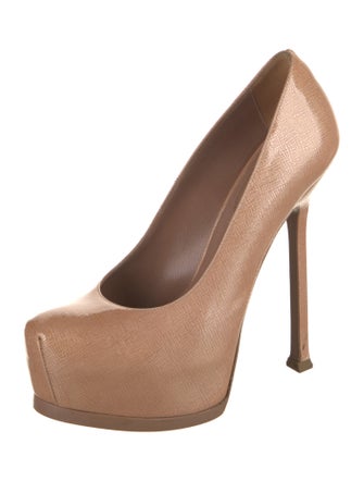 Yves Saint Laurent Rive Gauche Patent Leather Pumps