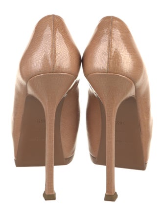 Yves Saint Laurent Rive Gauche Patent Leather Pumps