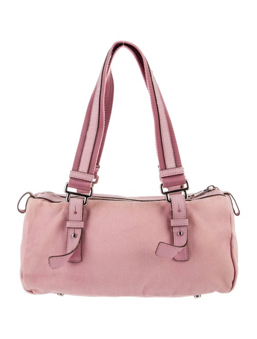 Yves Saint Laurent Rive Gauche Canvas Shoulder Bag