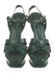 Yves Saint Laurent Leather T-Strap Sandals