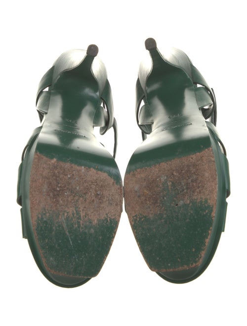 Yves Saint Laurent Leather T-Strap Sandals