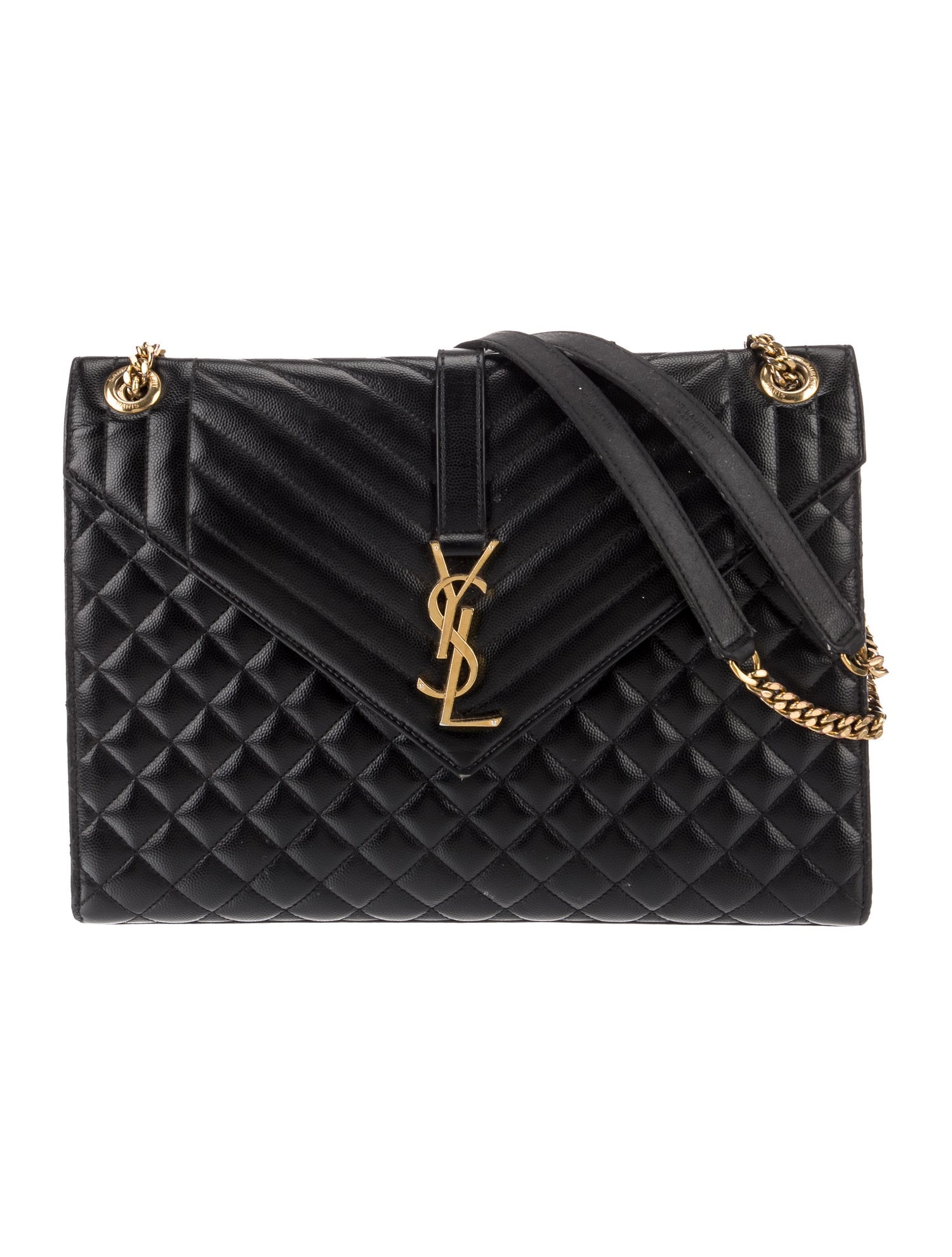 Saint Laurent Leather Envelope Large