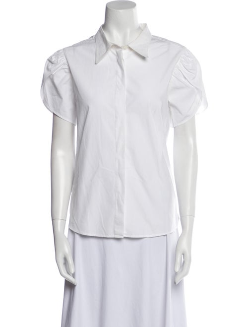 Yves Saint Laurent Short Sleeve Button-Up Top