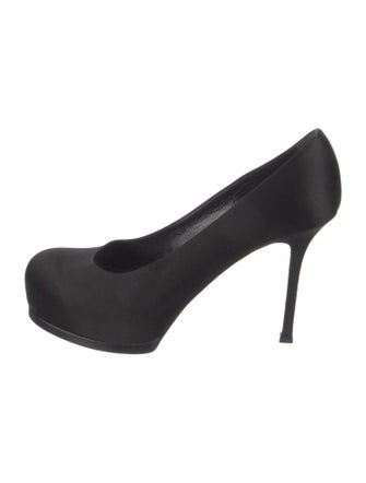 Yves Saint Laurent Rive Gauche Satin Pumps