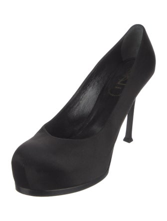 Yves Saint Laurent Rive Gauche Satin Pumps