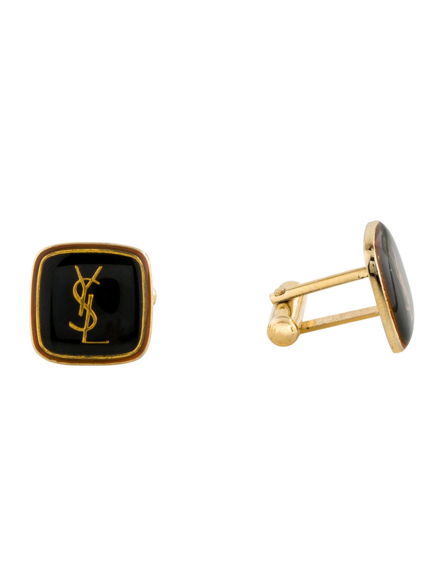 Yves Saint Laurent Resin Logo Cufflink