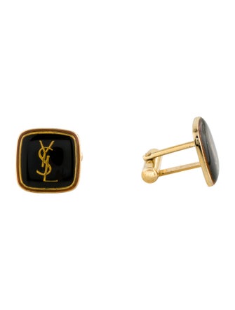Yves Saint Laurent Resin Logo Cufflink