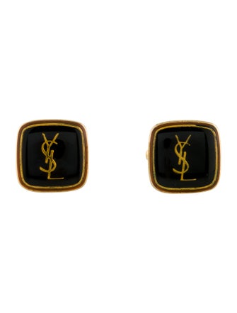 Yves Saint Laurent Resin Logo Cufflink