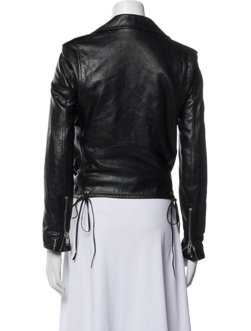 Saint Laurent Leather Fur Jacket