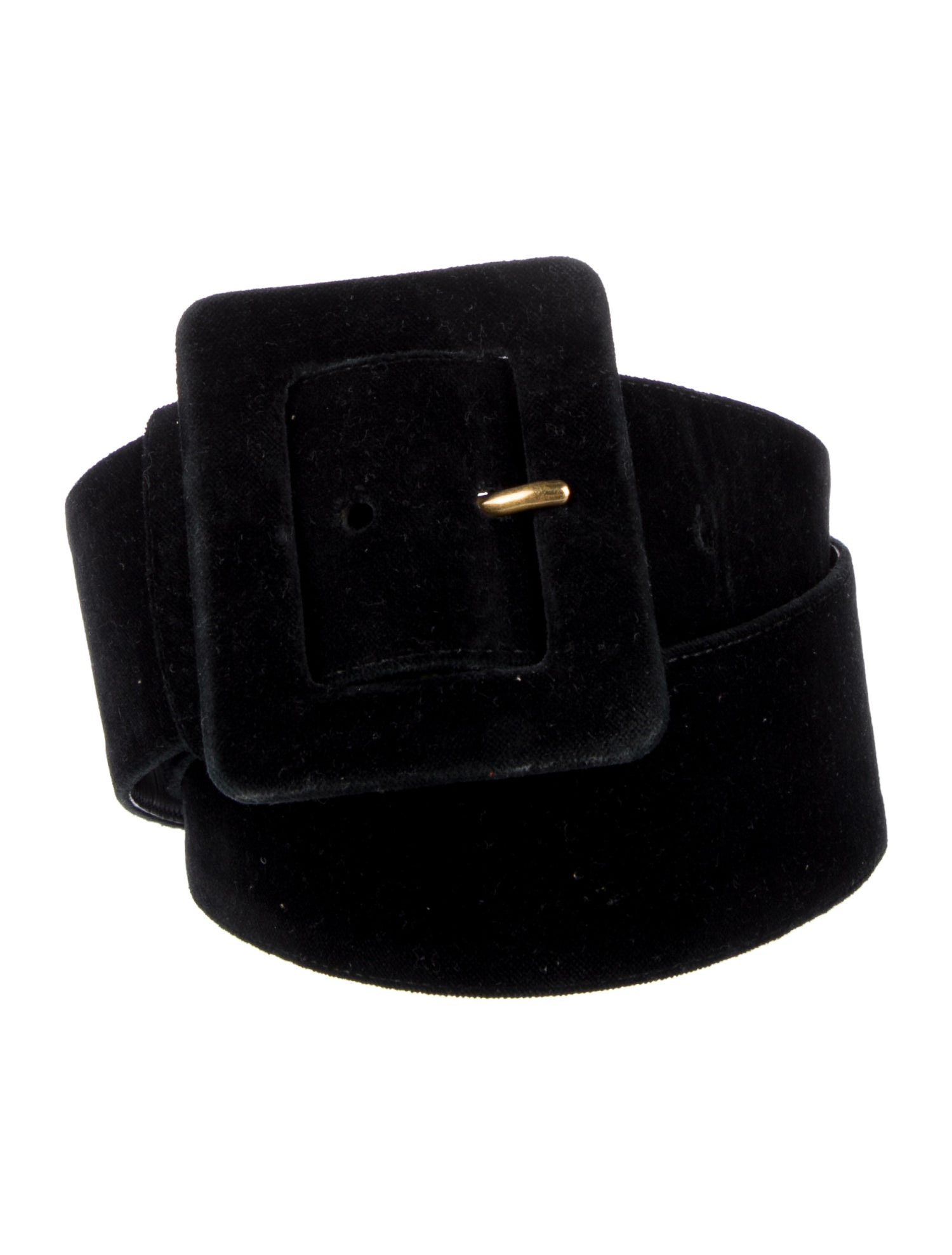 Yves Saint Laurent Wide Velvet Waist Belt