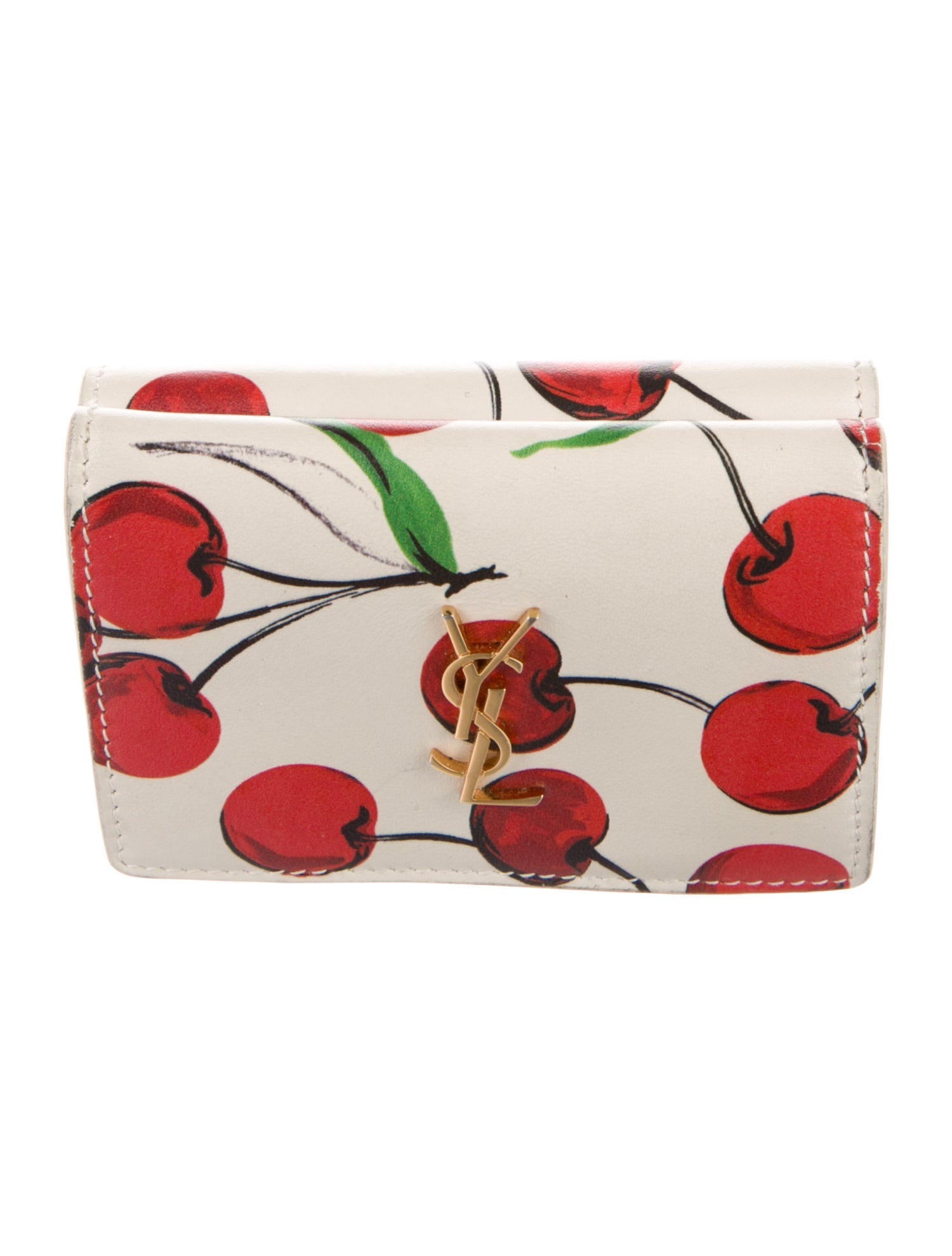Yves Saint Laurent Leather Printed Wallet