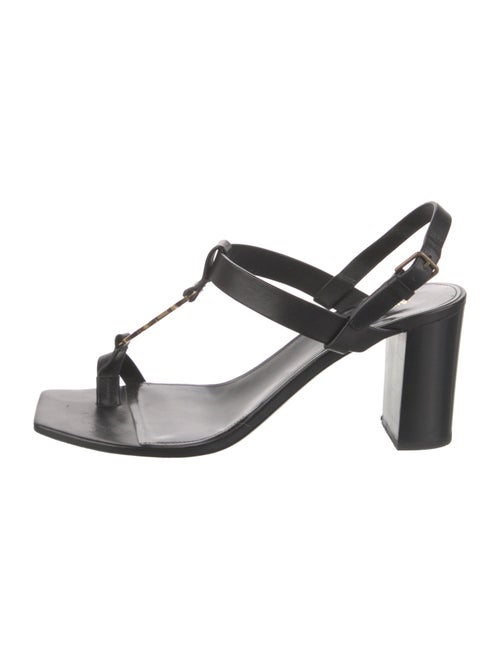 Saint Laurent Leather T-Strap Sandals