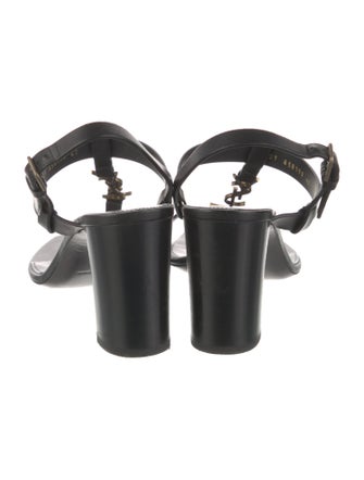 Saint Laurent Leather T-Strap Sandals
