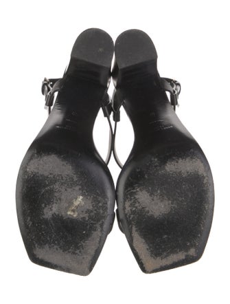 Saint Laurent Leather T-Strap Sandals