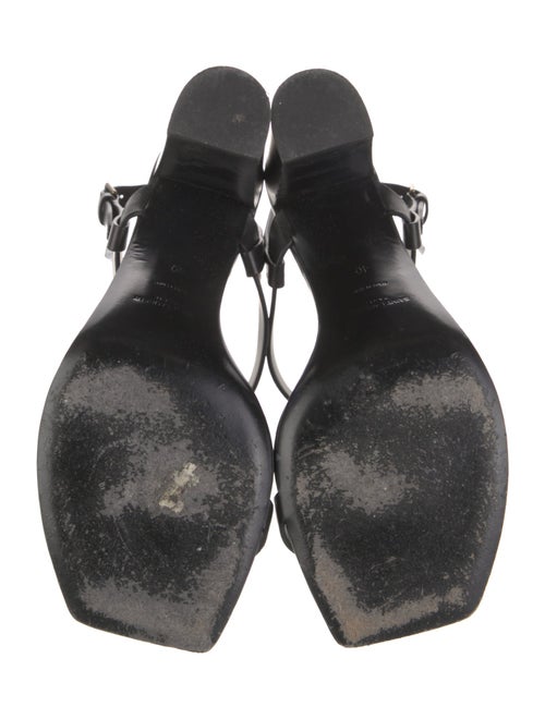 Saint Laurent Leather T-Strap Sandals