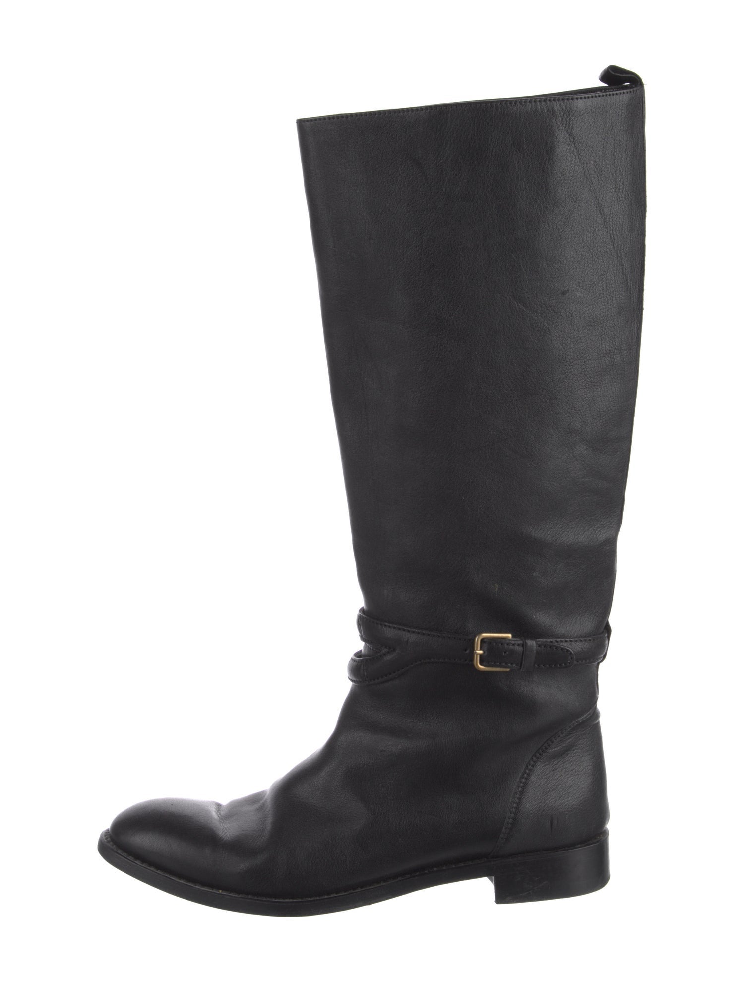 Yves Saint Laurent Leather Riding Boots