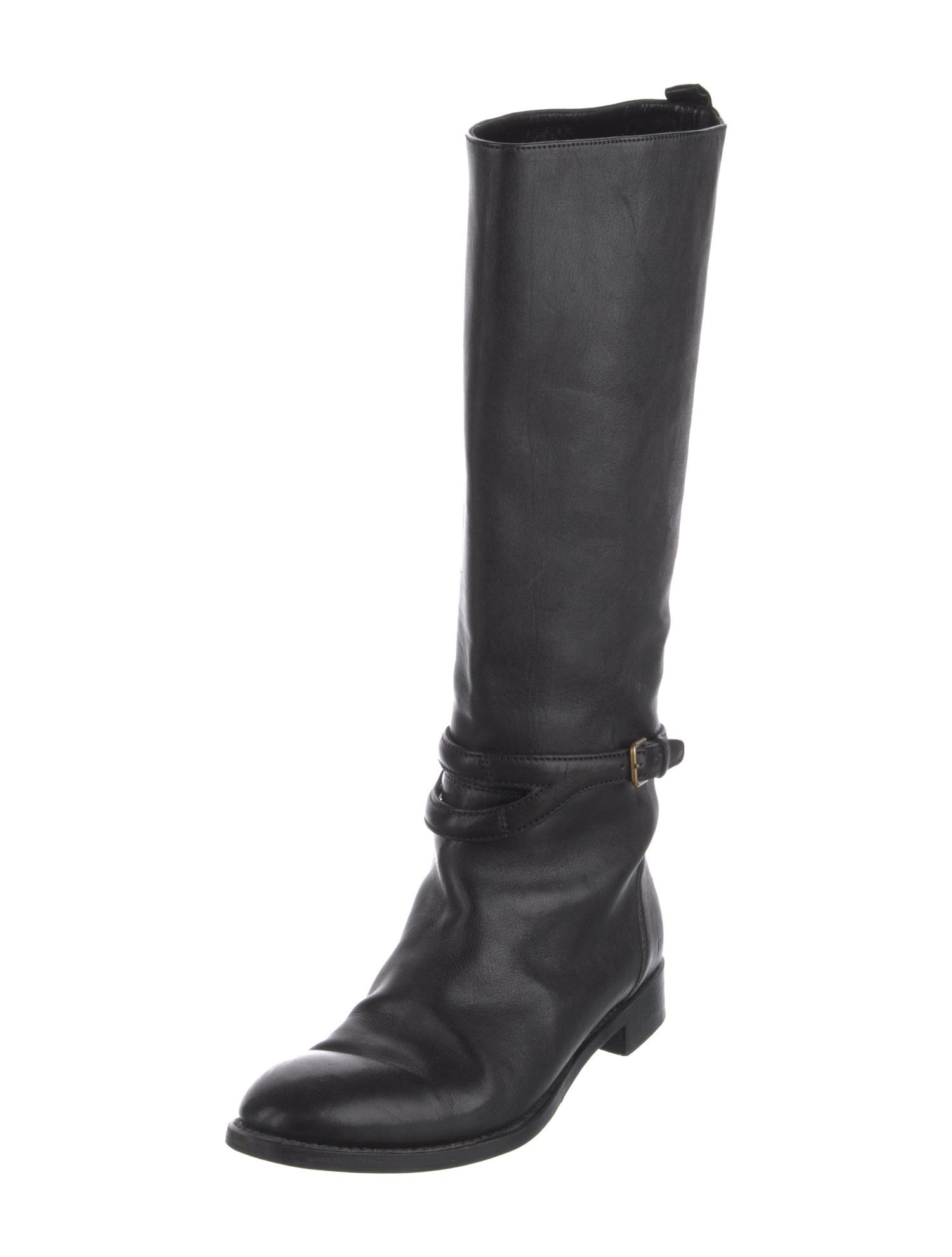 Yves Saint Laurent Leather Riding Boots