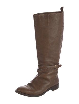 Yves Saint Laurent Leather Riding Boots