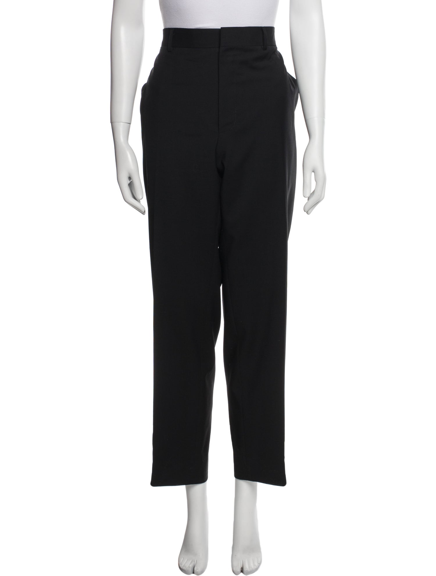 Yves Saint Laurent Wool Straight Leg Pants
