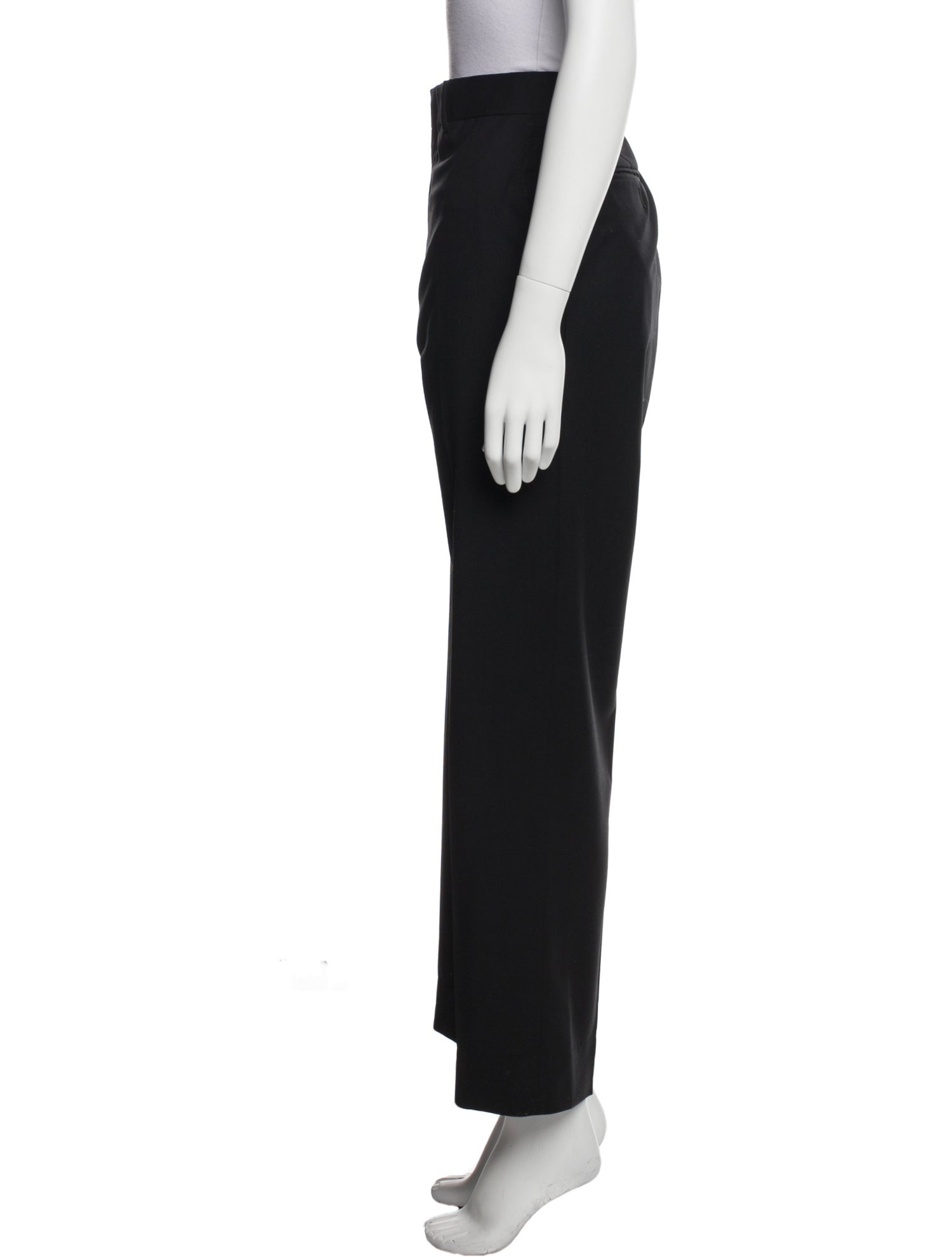 Yves Saint Laurent Wool Straight Leg Pants