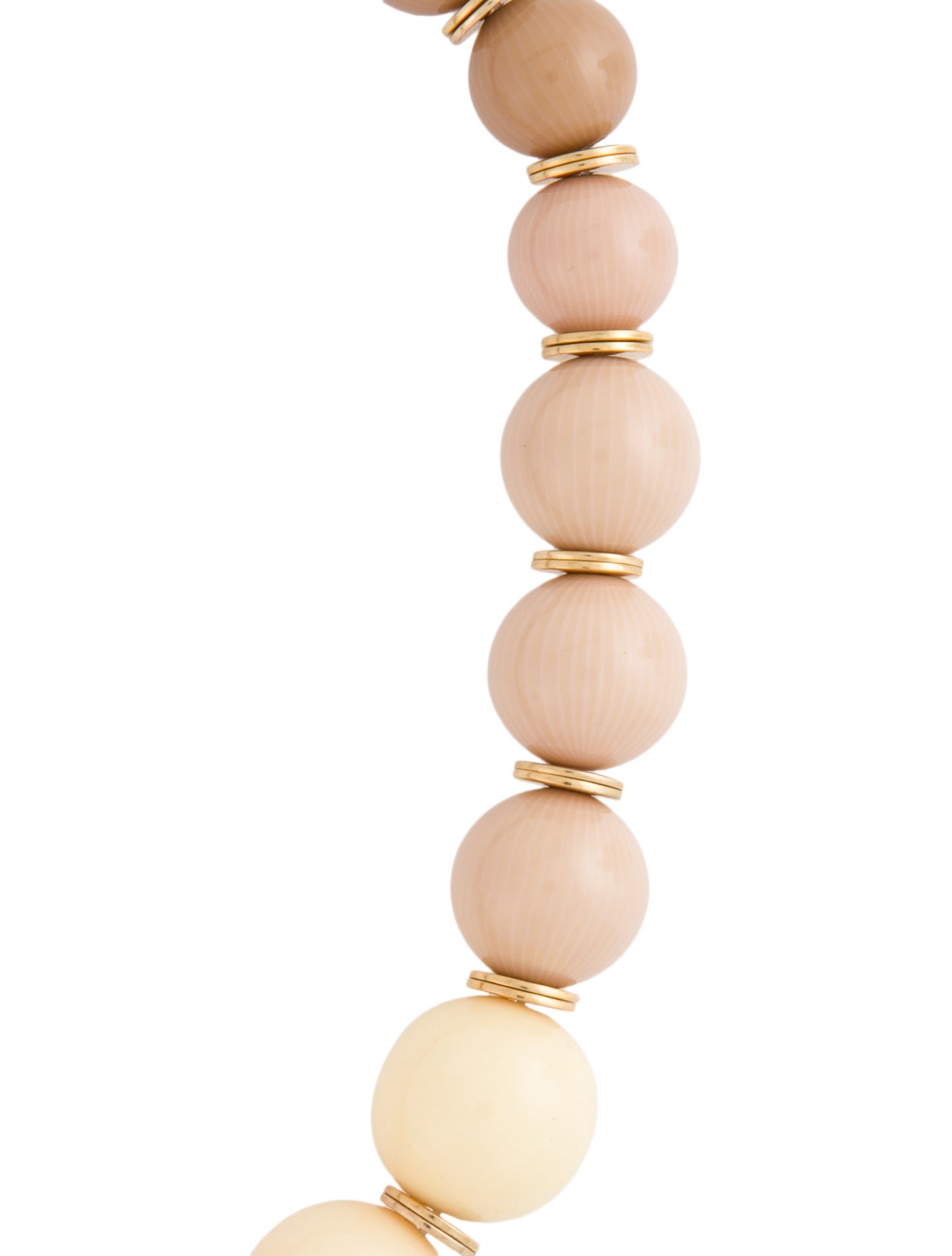 Yves Saint Laurent Vintage Resin Graduated Ball Necklace