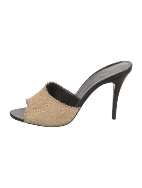 Saint Laurent Straw Slides