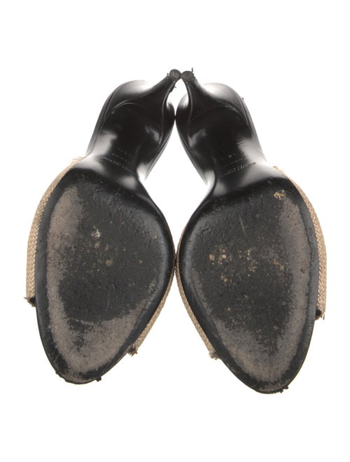 Saint Laurent Straw Slides