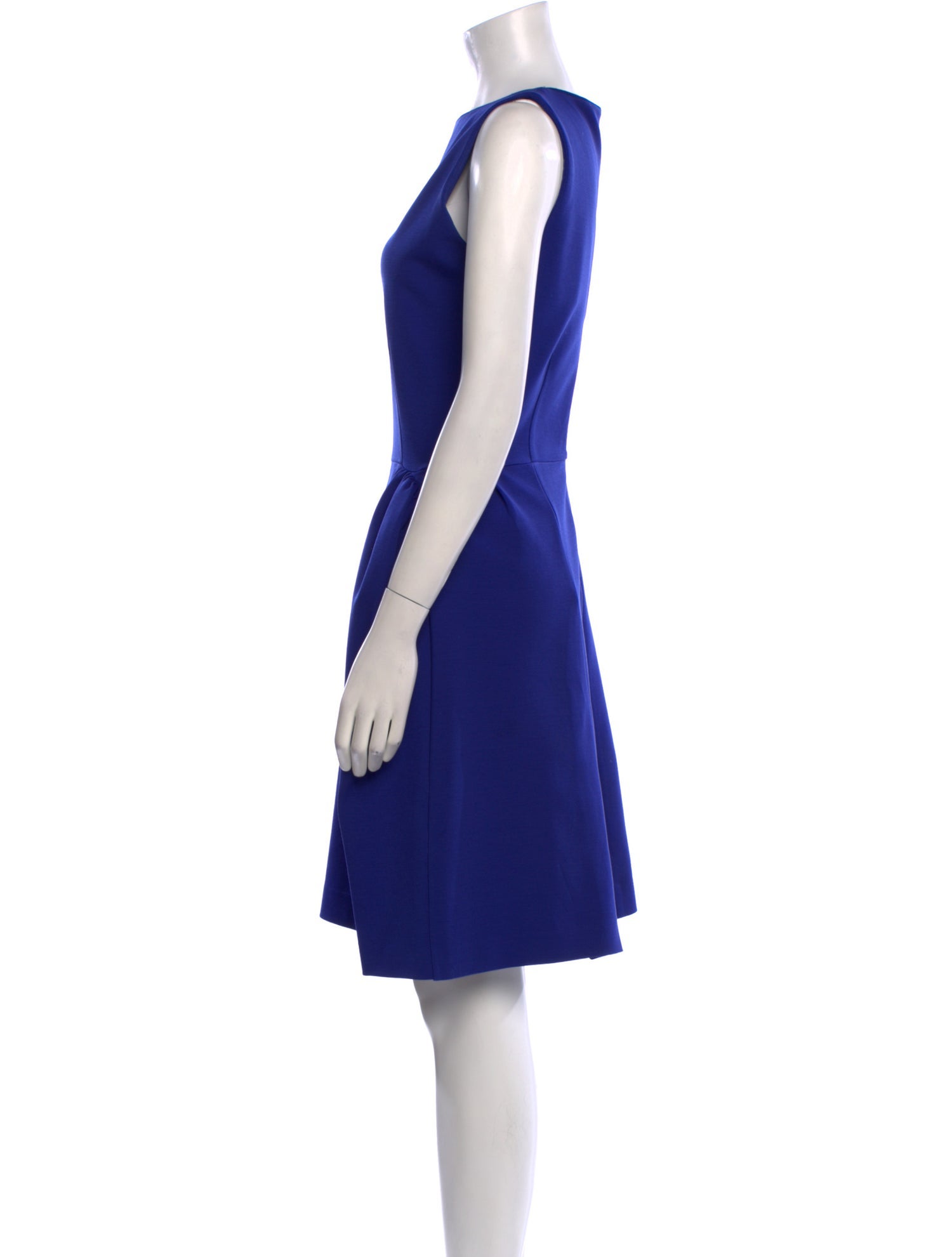 Yves Saint Laurent Bateau Neckline Knee-Length Dress