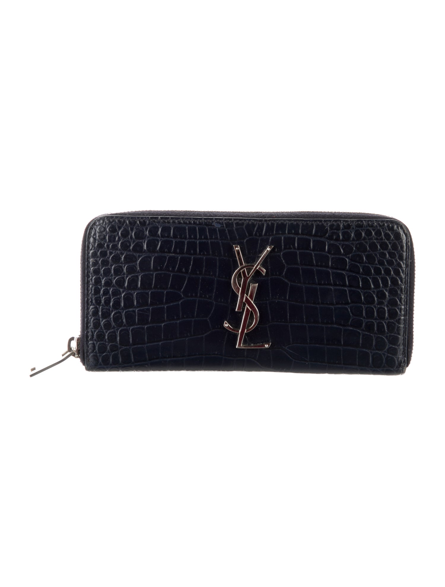 Yves Saint Laurent Embossed Leather Continental Wallet