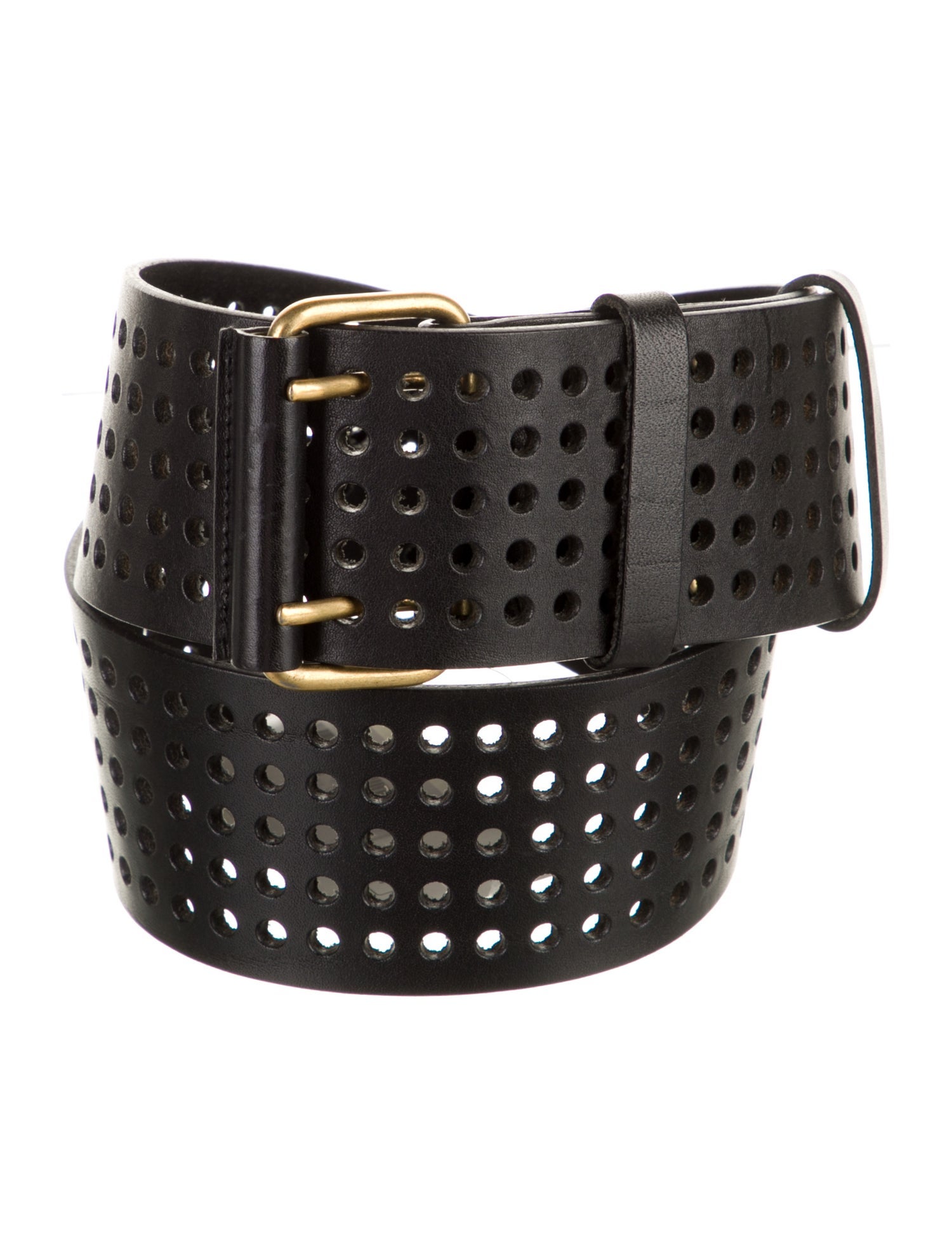 Yves Saint Laurent Wide Leather Waist Belt