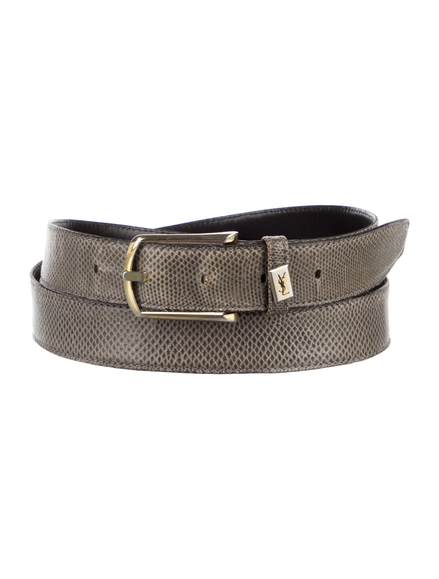 Yves Saint Laurent Skinny Karung Belt