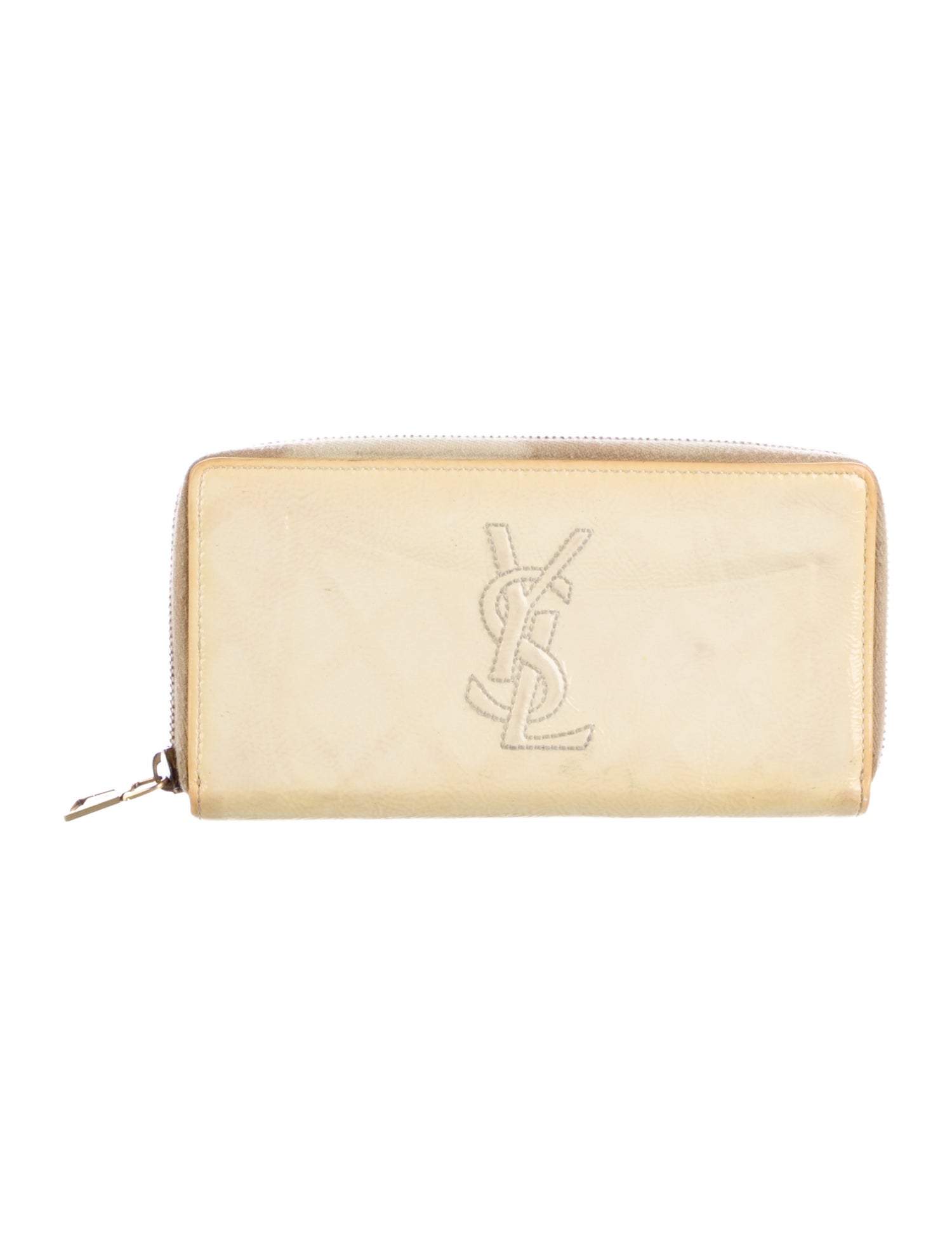 Yves Saint Laurent Patent Leather Continental Wallet